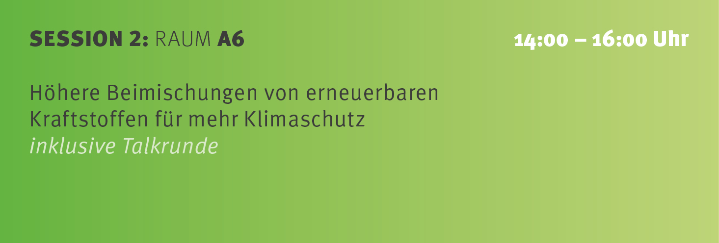 Session 2 Fachkongress Kraftstoffe der Zukunft 2027