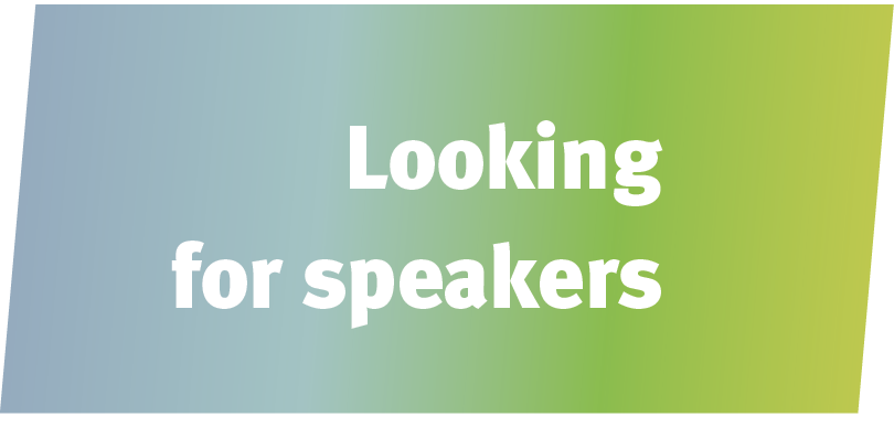 Button Looking for speakers